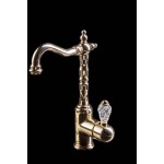 Смеситель Boheme Crystal 282-CRST для умывальника с высоким изливом золото Смеситель Boheme Crystal 282-CRST для умывальника с высоким изливом золото