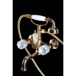 Смеситель Boheme Crystal для ванны с гарнитуром 293-CRST золото Смеситель Boheme Crystal для ванны с гарнитуром 293-CRST золото