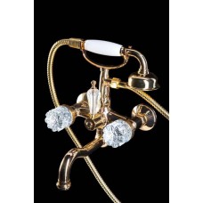 Смеситель Boheme Crystal для ванны с гарнитуром 293-CRST золото Смеситель Boheme Crystal для ванны с гарнитуром 293-CRST золото