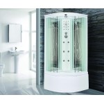 Душевая кабина Niagara Premium NG-708-01N с крышей полосатое стекло 90х90х220