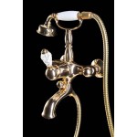Смеситель Boheme Crystal 283-CRST для ванны с гарнитуром золото Смеситель Boheme Crystal 283-CRST для ванны с гарнитуром золото