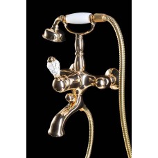 Смеситель Boheme Crystal 283-CRST для ванны с гарнитуром золото Смеситель Boheme Crystal 283-CRST для ванны с гарнитуром золото