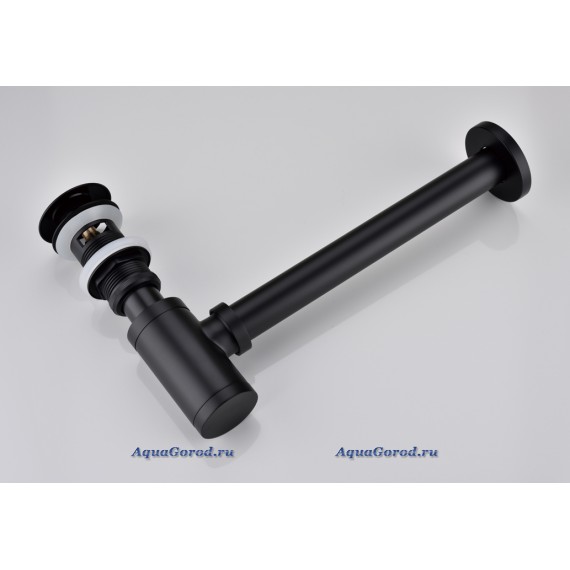 Сифон для раковины Boheme 609-B без клик-клака черный Сифон для раковины Boheme 609-B без клик-клака черный