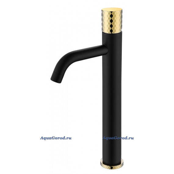 Смеситель Boheme Stick 121-BG для умывальника BLACK DIAMOND GOLD