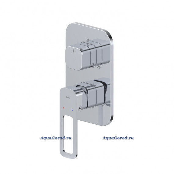 Смеситель Iddis Ray скрытого монтажа с тремя выходами хром SLISB00i68