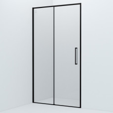 Душевая дверь Iddis Slide 110х195 прозрачное стекло черный матовый профиль SLI6BS1i69