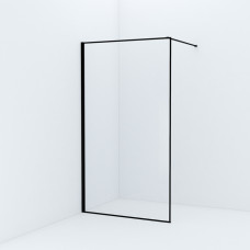 Душевая перегородка Iddis Slide Walk-in 110х195 прозрачное стекло профиль черный матовый SLI8BS7i23
