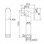 Лейка для гигиенического душа Iddis Optima Home черный матовый 020BBLGi20