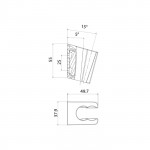 Держатель для лейки Iddis Slide белый матовый 080WL00i53