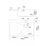 Мойка кухонная Iddis Haze 510х780 нержавеющая сталь матовый HAZ78SRi77