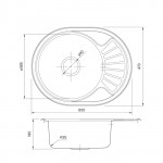 Мойка кухонная Iddis Suno 600х470 нержавеющая сталь полированный SUN60PDi77