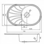 Мойка кухонная Iddis Suno 740х480 нержавеющая сталь матовый SUN77SDi77