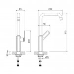 Смеситель Iddis Slide SLIWT00i05 для кухни, белый матовый