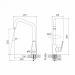 Смеситель Iddis Torr TORSBL0i05 для кухни Смеситель Iddis Torr TORSBL0i05 для кухни