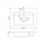 Тумба с раковиной Iddis Esper 60 подвесная белая ESP60W0i95K