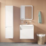 Тумба с раковиной Iddis Esper 60 подвесная белая ESP60W0i95K