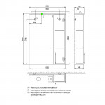 Зеркало-шкаф Iddis Sena 60 правый SEN6000i99