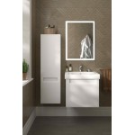 Тумба под умывальник Kerama Marazzi Buongiorno Plus 60 подвесная 1+1 ящик белый глянец/дуб кантри BGP.60.1+1\WHT