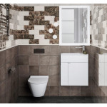 Тумба под умывальник Kerama Marazzi Lato 50 подвесная белый глянец LA.50\WHT