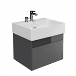 Тумба под умывальник Kerama Marazzi Logica 60 подвесная с подсветкой стальной серый LO.60.2\ST Тумба под умывальник Kerama Marazzi Logica 60 подвесная с подсветкой стальной серый LO.60.2\ST