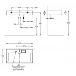 Раковина Kerama Marazzi Logica 90 с 2 отверстиями под смеситель белая LO.wb.90.2