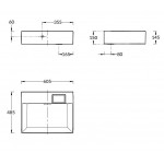 Раковина Kerama Marazzi Logica 60 без отверстий белая LO.wb.60.0