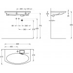 Раковина Kerama Marazzi Riva 80 подвесная с крепежом белая RV.wb.80