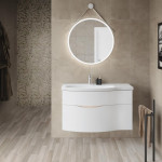 Тумба под умывальник Kerama Marazzi Riva 100 подвесная белый матовый левая RV.100Lh\WHT.M