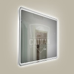 Зеркало Glassiko Simple Edelweiss 120х80 подсветка холодная, сенсор на касание