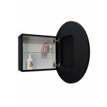 Зеркало-шкаф Континент Torneo LED 60 с подсветкой черный МВК068