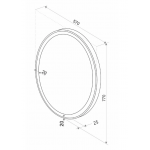 Зеркало Континент Verso LED 570х770 с подсветкой