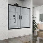 Шторка для ванны Kubele DE019P4 раздвижная 150х150 прозрачное стекло профиль черный матовый 0012839 Шторка для ванны Kubele DE019P4 раздвижная 150х150 прозрачное стекло профиль черный матовый 0012839