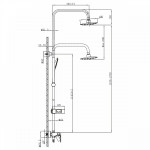 Душевая система Lemark Tropic LM7002BL, черный