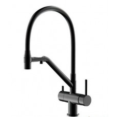 Смеситель Gappo для кухни с гибким изливом, с краном для питьевой воды G4398-86 черный