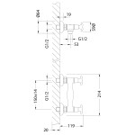 Смеситель Lemark Flora LM0103C для душа