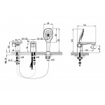 Смеситель Lemark Shift LM4347C для ванны на борт на 3 отверстия