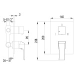 Смеситель Lemark Unit LM4528C встраиваемый для ванны и душа