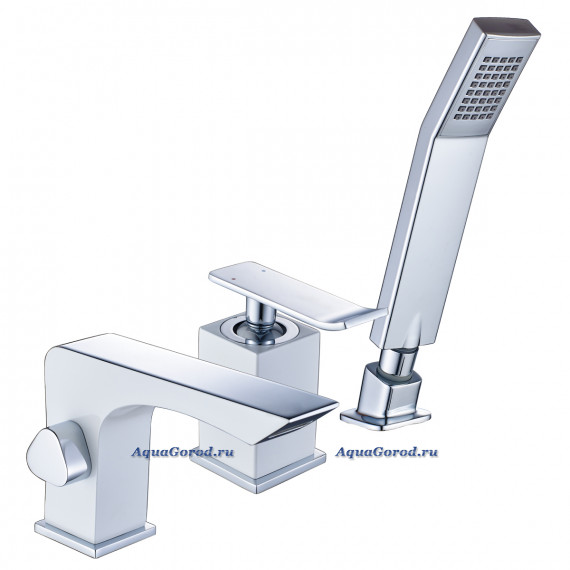Смеситель Lemark Contest LM5845CW на борт ванны на 3 отверстия каскадный