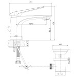 Смеситель Lemark Allegro LM5906CW для раковины