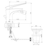 Смеситель Lemark Allegro LM5908CW для биде