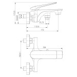 Смеситель Lemark Allegro LM5914CW для ванны