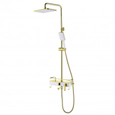 Душевая система Lemark Mista LM6462WG для ванны и душа золото-белый