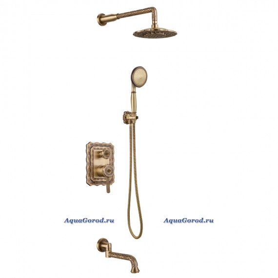 Смеситель Lemark Jasmine LM6622B встраиваемый для ванны и душа