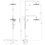 Душевая система Lemark Tropic LM7003С для ванны и душа