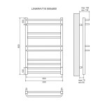 Полотенцесушитель Lemark Linara П10 500x800 LM04810