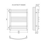 Полотенцесушитель Lemark Atlantiss П7 500x600 LM32607RBL