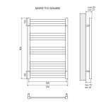 Полотенцесушитель Lemark Mars П10 500x800 LM35810