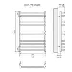 Полотенцесушитель Lemark Luna П10 500x800 LM41810