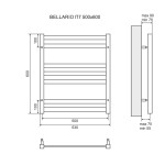 Полотенцесушитель Lemark Bellario П7 500x600 LM68607