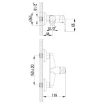 Смеситель Lemark Pramen LM3318C с гигиеническим душем, хром